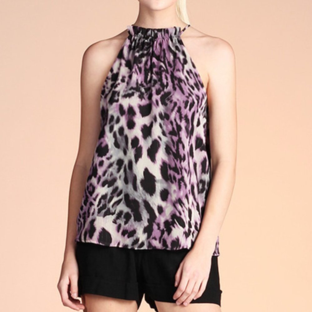 Tiger Print Sleeveless Top